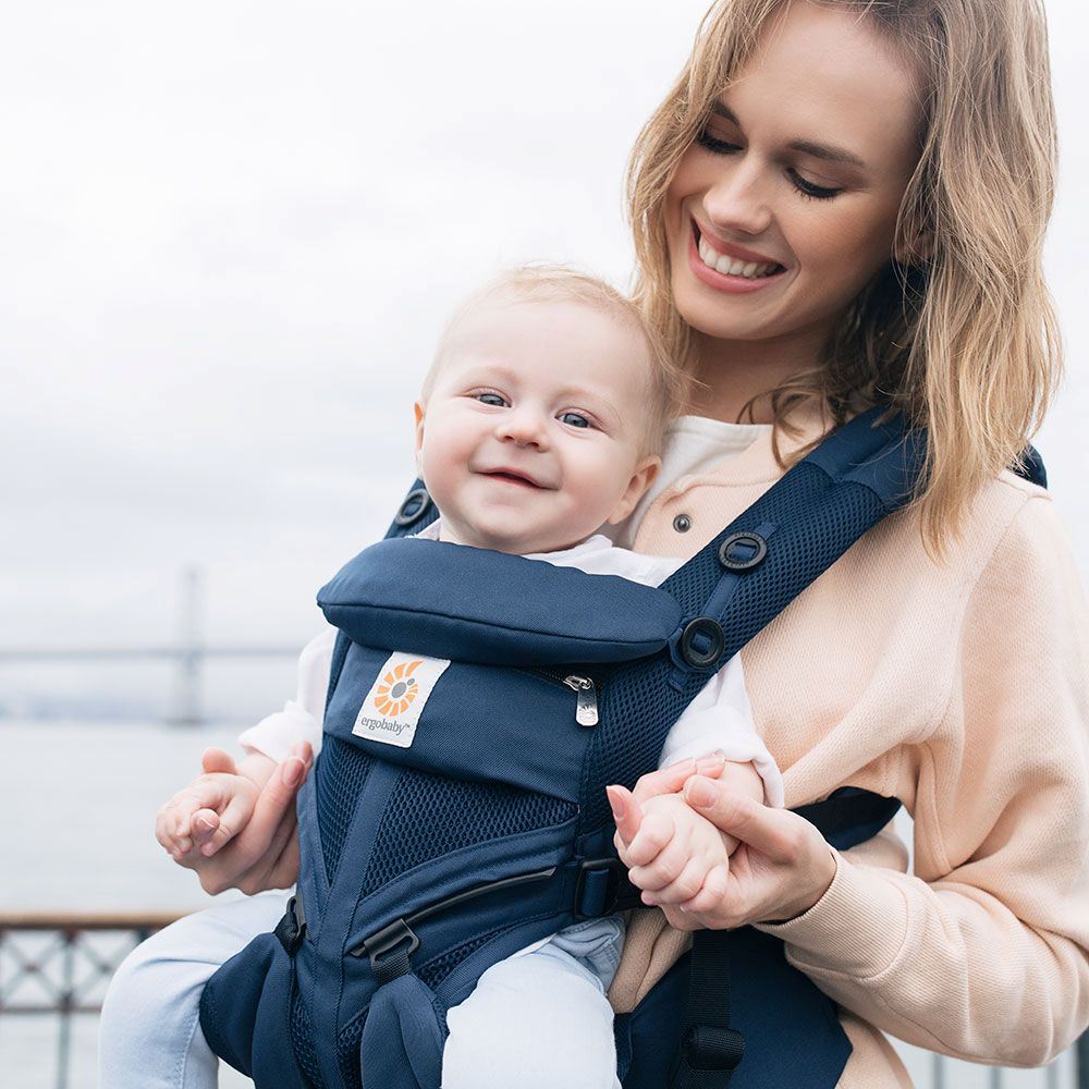 Porte Bébé - BreathBabyBag™ - Bleu Marine - Kidyma