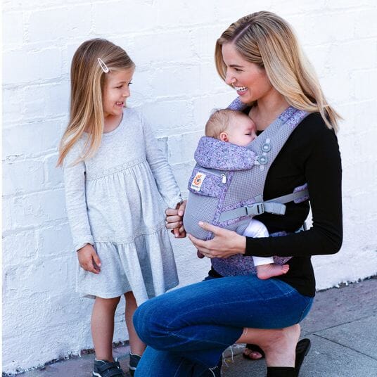 Porte Bébé - BreathBabyBag™ - Mauve Lavande - Kidyma
