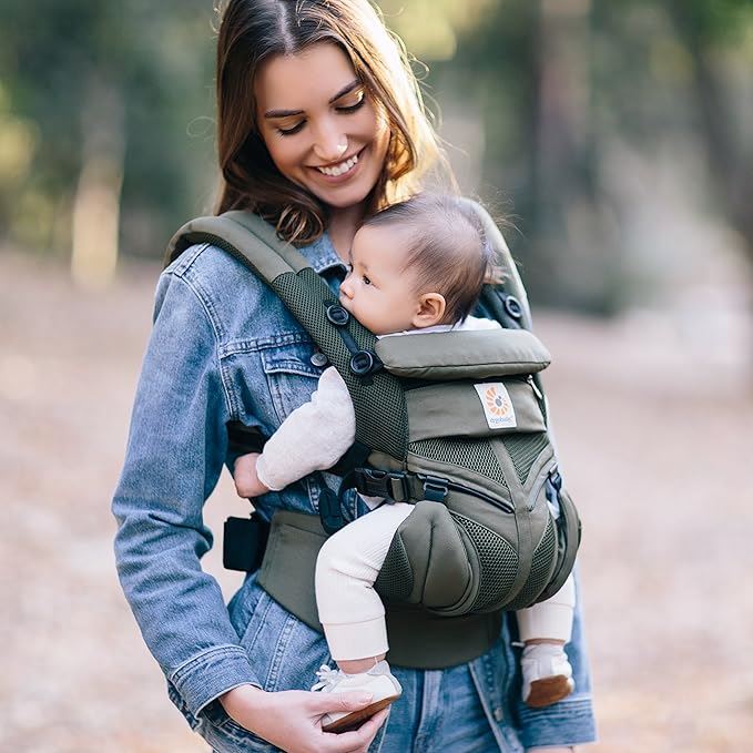 Porte Bébé - BreathBabyBag™ - Vert Olive - Kidyma