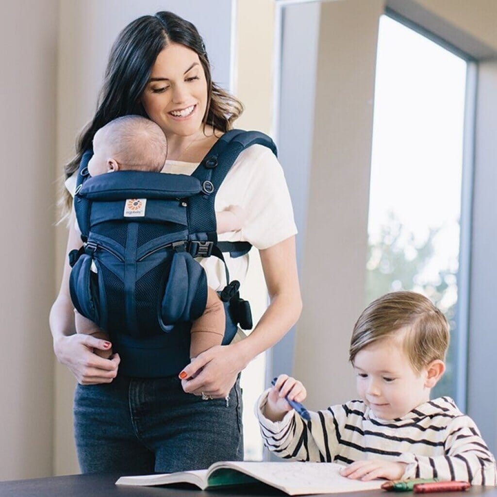 Porte Bébé - BreathBabyBag™ - Bleu Marine - Kidyma