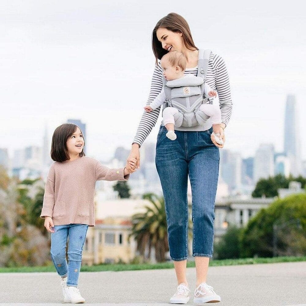 Porte Bébé - BreathBabyBag™ - Gris - Kidyma