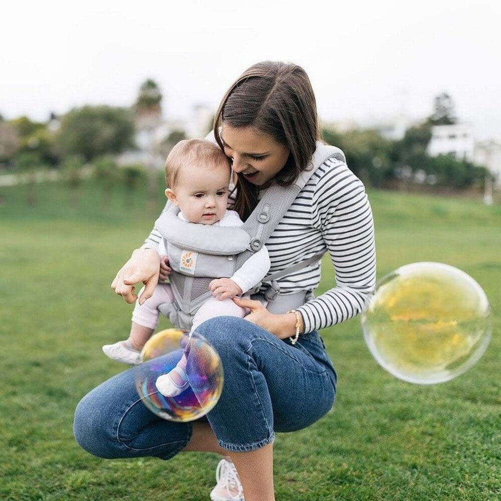 Porte Bébé - BreathBabyBag™ - Gris - Kidyma