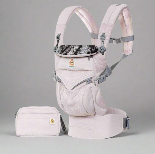 Porte Bébé - BreathBabyBag™ - Rose Maille - Kidyma